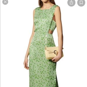 💚SANDRO💚 Ashley Floral Print Midi Dress